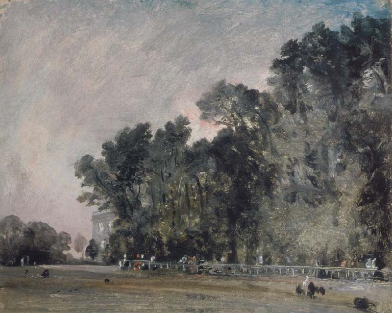 John Constable Landscape study:Scene in a park oil painting image